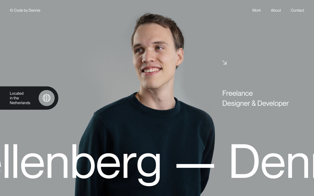 Capture du site Dennis Snellenberg